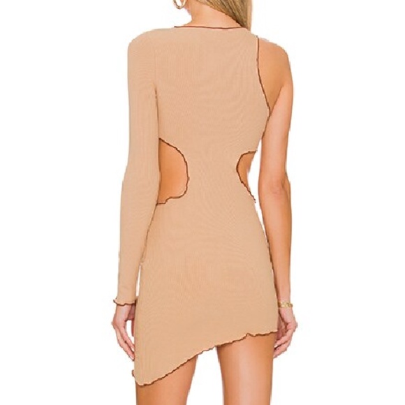 NWT Superdown Katarina Cut Out Asymmetrical Mini Dress Size Medium - Picture 6 of 12